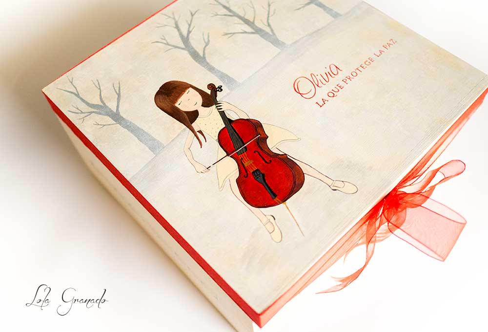 Caja Olivia violonchelo